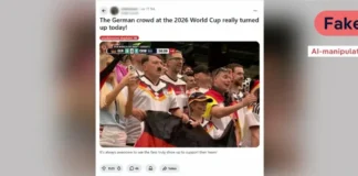 BOTËRORI 2026 – Tifozi gjerman padit autorët e fotos virale me Hitlerin, e krijuar nga IA