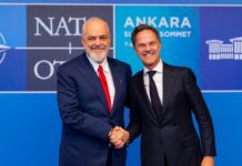 Rama takim me Rutte në Ankara