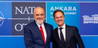 Rama takim me Rutte në Ankara
