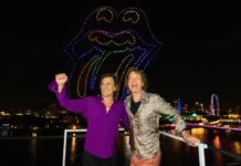 BOTËRORI 2026 – Mick Jagger dhe Ronnie Wood festojnë kualifikimin e Anglisë në gjysmëfinalen e Kupës së Botës