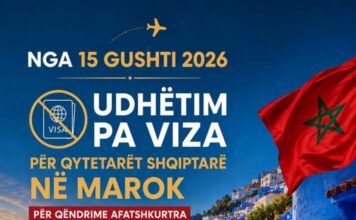 Maroku heq regjimin e vizave për shtetasit shqiptarë për qëndrime afatshkurtra