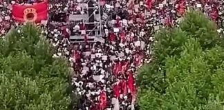 Rama ndan pamje nga “Marshi për liri” në Prishtinë: Liria ka emër