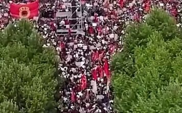 Rama ndan pamje nga “Marshi për liri” në Prishtinë: Liria ka emër