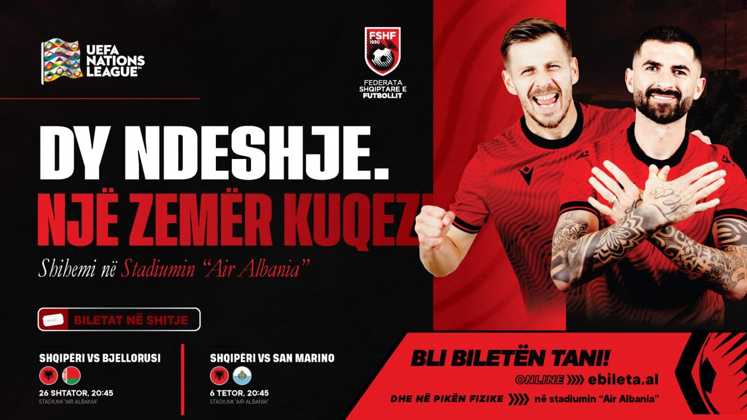 UEFA Nations League, biletat për ndeshjet e Kombëtares tashmë edhe fizikisht pranë “Air Albania”