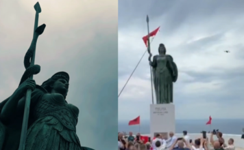 Monumenti i mbretëreshës Teuta vendoset në ballkonin panoramik Shëngjin-Velipojë