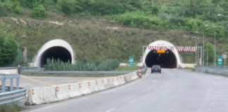 Qarkullimi në tunelin e Kërrabës në njërin kah gjatë mbrëmjes për shkak të punimeve