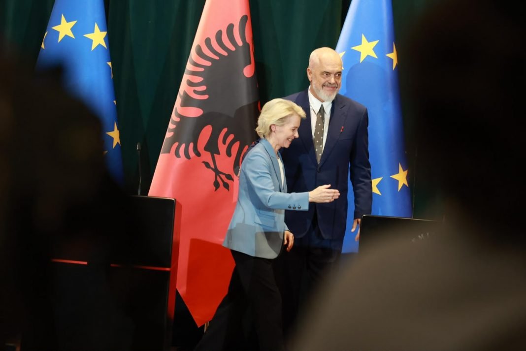 Presidentja e KE-së: Shqipëria, ecuri mbresëlënëse. Rama: Përgatitemi për të filluar mbylljen e kapitujve